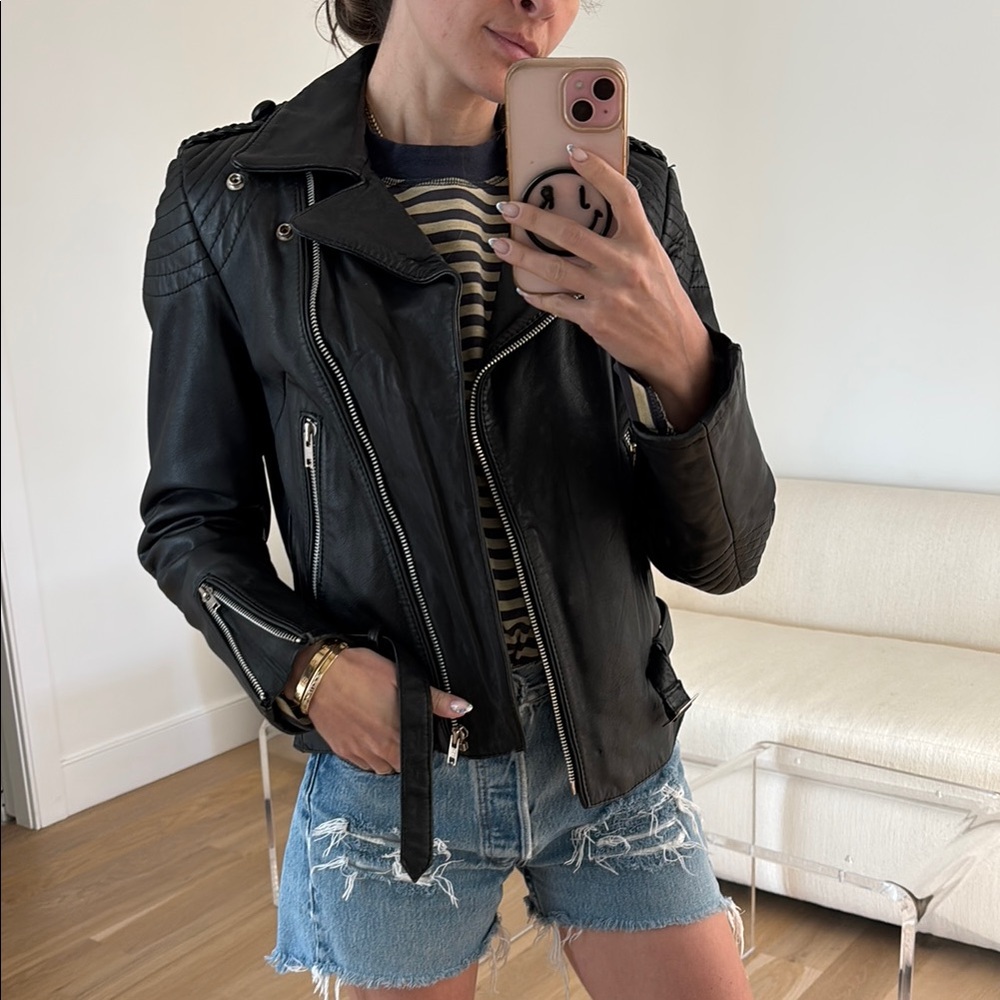 Women's Black Leather Jacket